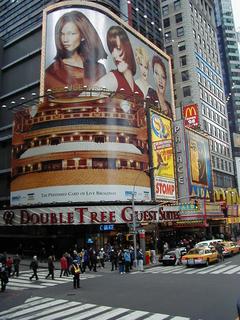 Times Square<br>Location: <a href="https://www.google.com/maps/search/?api=1&query=40.75934,-73.98467" target="_new">New York City Tour, West 47th St and 7th Ave</a>